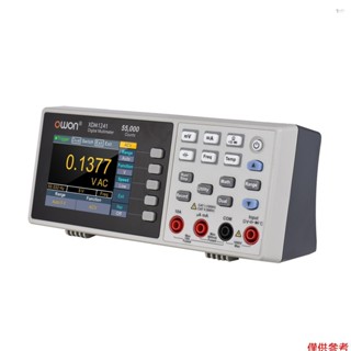 Yot Owon XDM1241 迷你臺式數字萬用表可充電 55,000 計數高精度真有效值萬能錶帶 3.5 英寸 TF