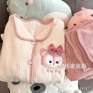 高品質-虧本清倉-玲娜貝兒羊羔毛絨睡衣女款春秋冬季珊瑚絨網紅風可愛法蘭絨家居服 NKDV