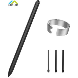 MOKO 磁性 EMR 筆相容非凡 2,帶橡皮擦的數字筆,具有顯著作用功能,4096 壓力靈敏度,手掌排斥功能,可傾斜