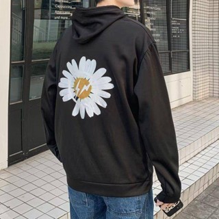 NANS 臺灣現貨 連帽外套 2024新款男士衛衣男寬鬆秋季春秋學生bf慵懶風小雛菊秋冬外套