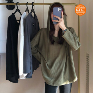 【K-Chic】春秋新款韓版寬鬆慵懶風薄款連帽套頭衛衣女潮ins長袖上衣