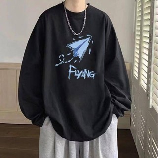 NANS 臺灣現貨 長袖 T恤 長袖t恤男2024新款春秋季青少年上衣初中生學生秋季打底衫男