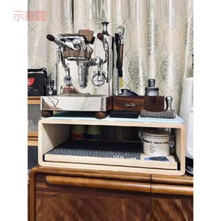 含發票 定製咖啡機置物架 電飯煲架子廚房用品 微波爐收納架帶滑板抽拉功能