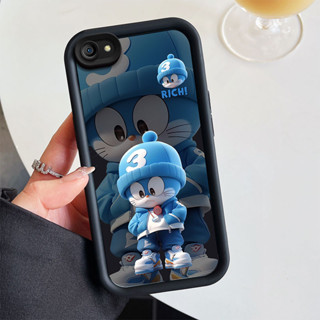 外殼 Oppo A83 手機殼卡通加厚保護鏡片軟矽膠手機殼 BB-JGS