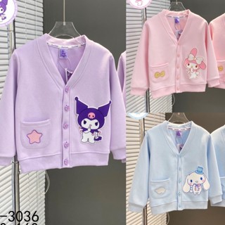✨聯盟精選🌈庫洛米衣服 女童春秋款外套 紐扣衛衣 小朋友洋裝 女童上衣小孩衣服 女童洋裝單排扣大耳狗外套 兒童美樂蒂外套