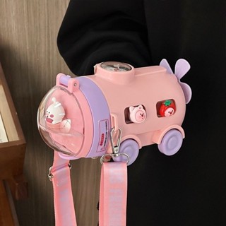 臺灣出貨💥免運💥夏季tritan水盃兒童上學專用幼兒園男女孩吸管盃子便攜耐高溫水壺