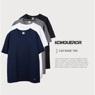KONQUEROR C20 Base Tee / 康可- 20支基礎純棉短TEE