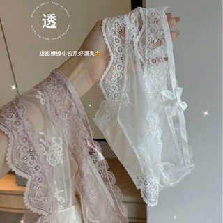 內褲女生 性感 三角褲 大尺碼 低腰 速乾 蕾絲花邊 吸溼棉襠 高彈不勒 網紗半透明 薄款 透氣不悶熱