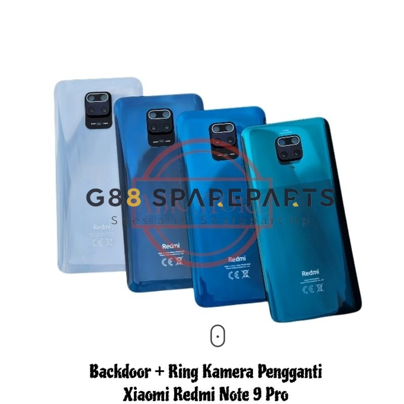 REDMI XIAOMI 後門攝像頭玻璃環後蓋後門後玻璃小米紅米 Note 9 Pro 後蓋後殼