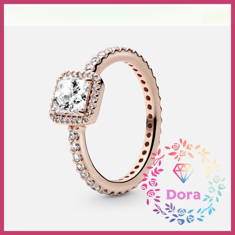 Dora Shop❤ 璀璨方形戒指  S925 個性 輕奢 情人節 禮物 朵拉 180947CZ