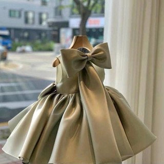 【桃園出貨】兒童公主裙禮服高階洋氣女童嬰兒小花童女寶寶一歲周歲生日晚禮服