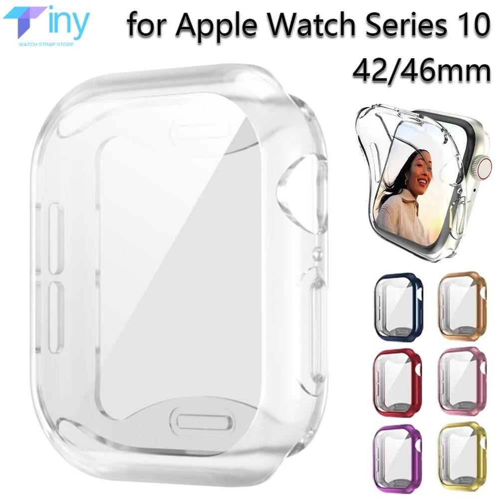 保護膜保險槓 TPU 保護殼兼容 Apple Watch Series 10 42mm 46mm Iwatch Ultr