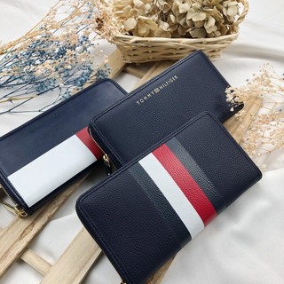 TOMMY Tommy Hilfiger 長夾 經典LOGO 皮革 零錢帶 多卡皮夾 TOMMY長夾