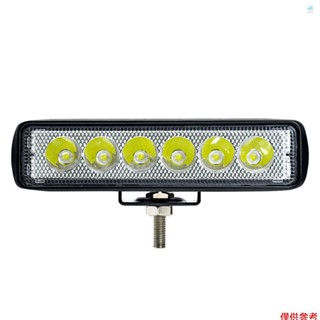 Crtw LED 燈條,6 英寸 IP68 防水 LED 工作燈 6000K 30W SUV ATV 汽車卡車駕駛燈