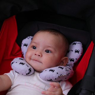 2024新款幼童推車靠枕 百搭多用途兒童汽車安全座椅護頭枕 兒童U型枕護頸枕旅行睡覺可水洗枕頭