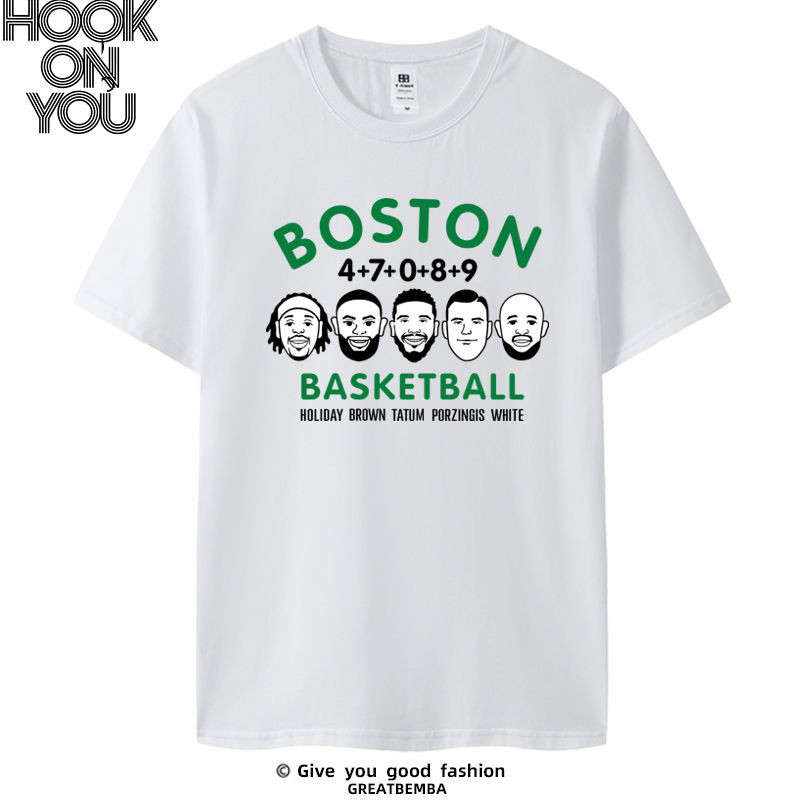 【Strike Court】台灣出貨🔥夏季圓領凱爾特人T恤短袖籃球衣服半袖塔圖姆杰倫布朗波爾津吉斯