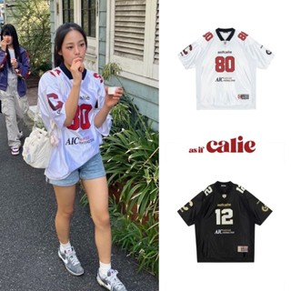 ️⚽️blokette⚽Minji Hyein同款 asif-calie韓國設計師品牌 印花寬鬆短袖球衣T恤短T 球衣