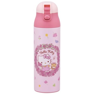 溜冰者馬克杯瓶 500ml 保溫不鏽鋼水瓶 Hello Kitty 花環 Sanrio SDPC5-A