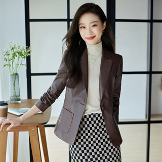 韓版休閒皮衣外套女春秋2024新款高階感網紅小個子炸街上衣皮外套