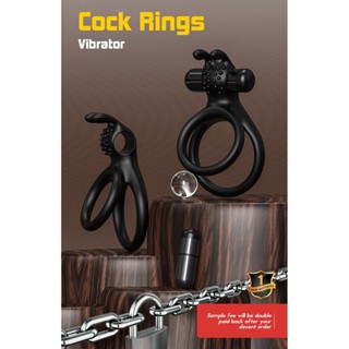 矽膠屌環 USK-C08兔子鎖精環延遲男用穿戴震動環情趣成人用品 陰莖環