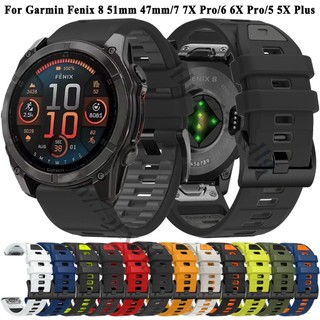 佳明 Garmin Fenix 8 官網同款 雙色矽膠錶帶 快拆運動錶帶 Epix Gen Quick 22mm26mm