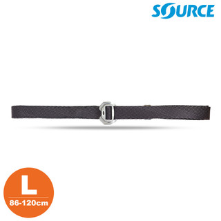 SOURCE 藏錢腰帶 Slim Travel Belts (鋁扣) 碳黑L｜(86-120cm / 織帶寬2.5cm)