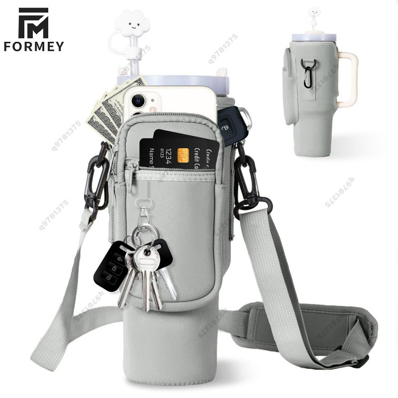 🔥隔日达🔥stanley冰霸杯杯套 戶外運動手提袋 Stanley水瓶手提袋 史丹利側把杯套 可用於存放手機