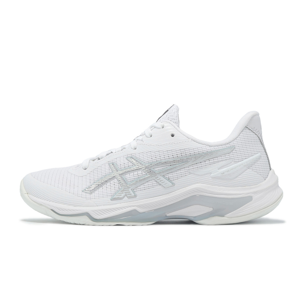 Asics 排球鞋 Netburner Ballistic FF 4 女鞋 男鞋 白 灰 緩衝 1052A083100