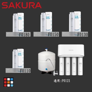 【免運費】 高雄 櫻花牌 P0121 RO 淨水器 專用濾心