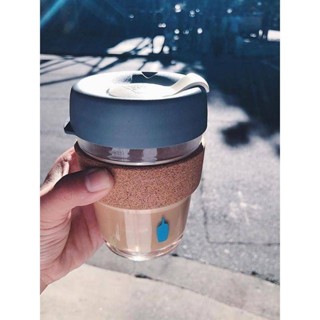 日本 BlueBottle 小藍瓶子 愛心 帶蓋 耐熱玻璃 隨手杯隨行杯 咖啡杯