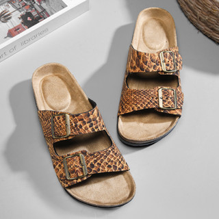 BIRKENSTOCK 橡木材質勃肯拖鞋 軟木穆勒鞋 復古搭扣休閒沙灘鞋 女涼鞋 現貨 免運 A+