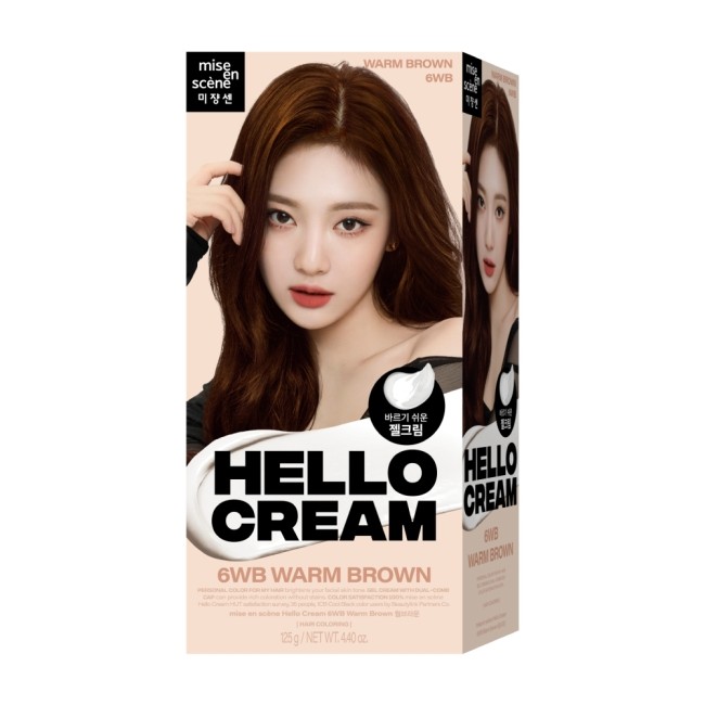 魅尚萱HELLO CREAM染髮霜 6WB焦糖暖棕