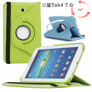 適用於三星Galaxy TAB4 7.0 SM-T230保護套SM-T231支架360度旋轉支撐外殼sm-T235平板電