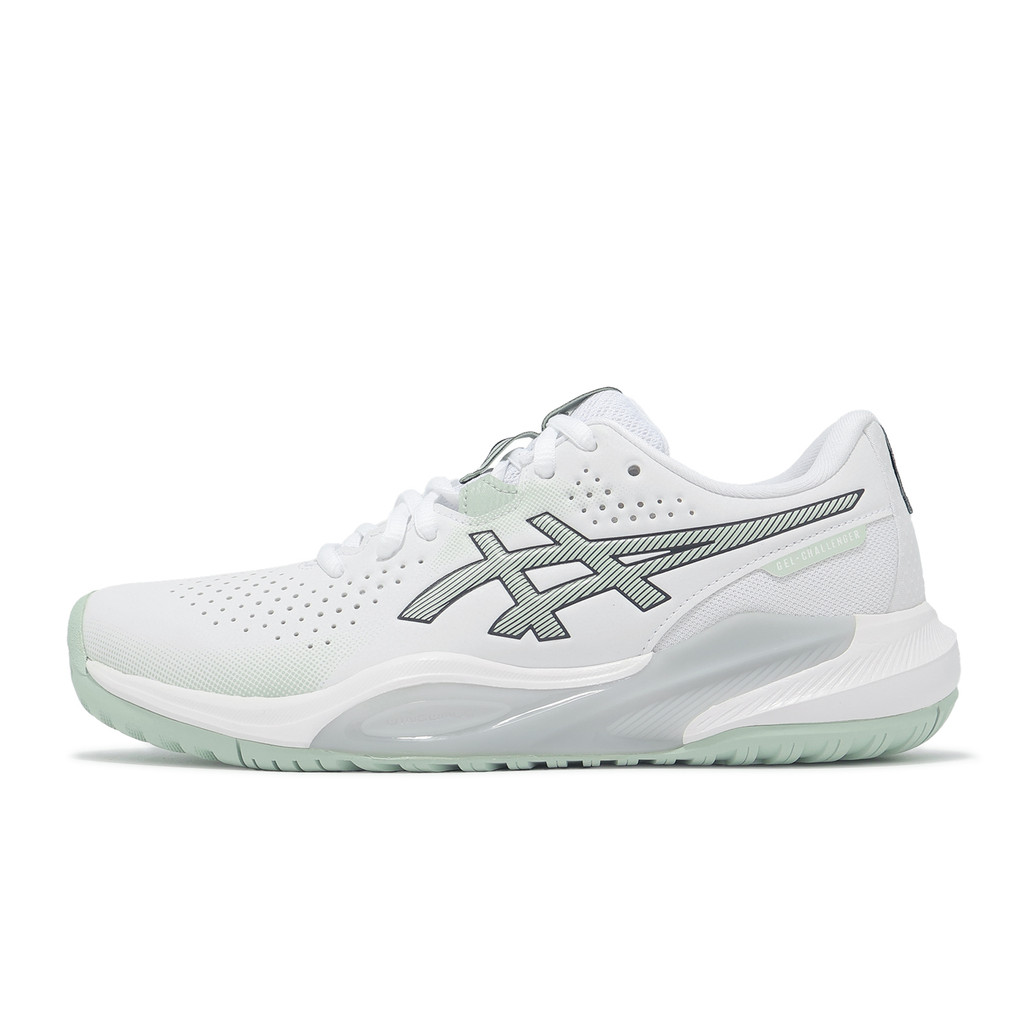 Asics 網球鞋 GEL-Challenger 15 男女鞋 白 銀 穩定 亞瑟士 [ACS] 1043A024100