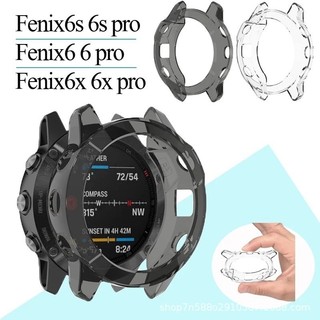 【UNG】適用於佳明Garmin 5/6/5X/6Pro錶殼Garmin 6x透黑鏤空TPU保護殼