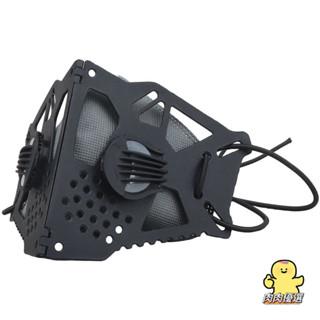 【熱銷】臺灣出貨 黑色帥氣KN90面具 賽博朋克面罩 cos機械蝶形面具 COSPLAY戰術騎行