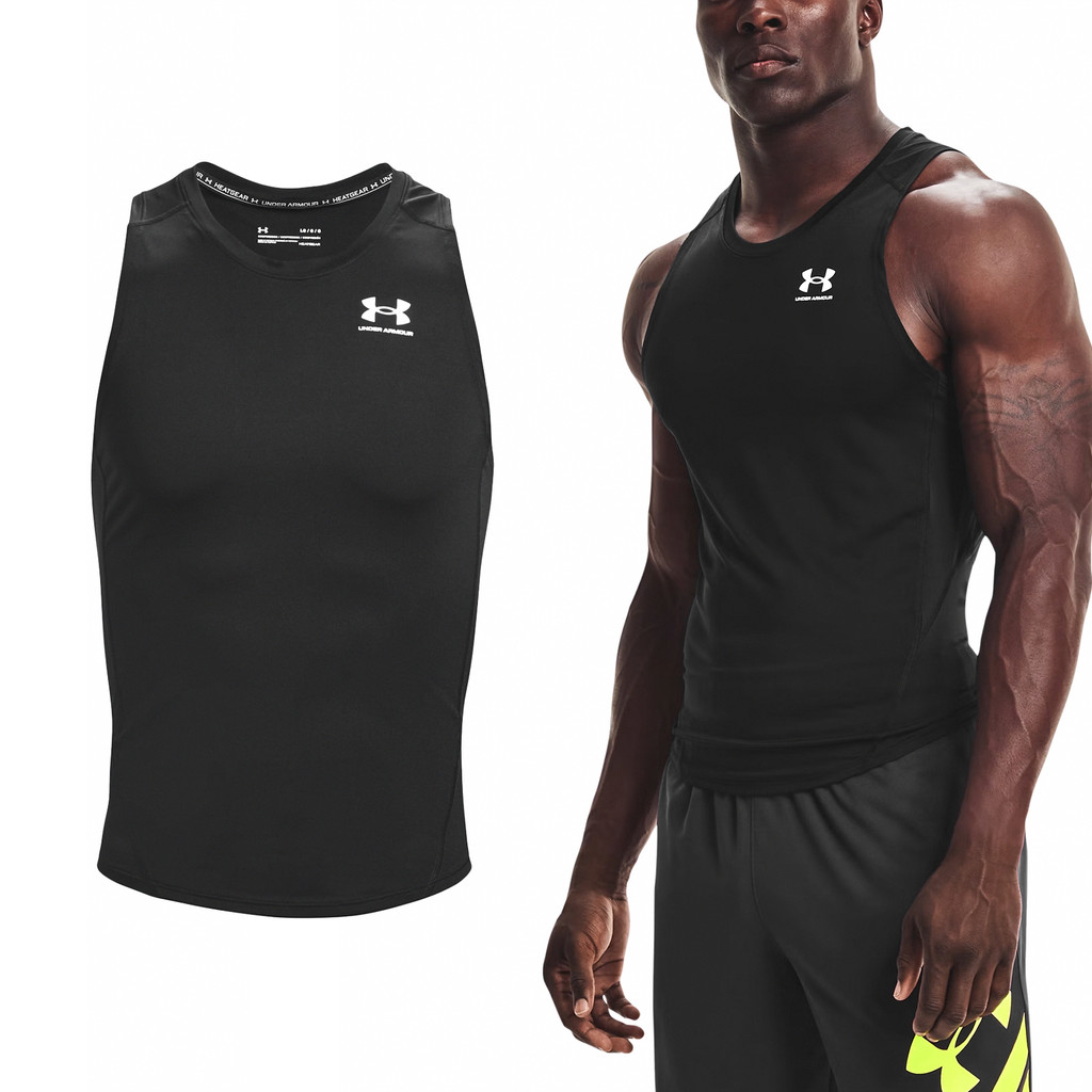 Under Armour 背心 HG 男款 黑 無袖 吸汗快乾 合身 修身 UA 訓練 [ACS] 1368352001