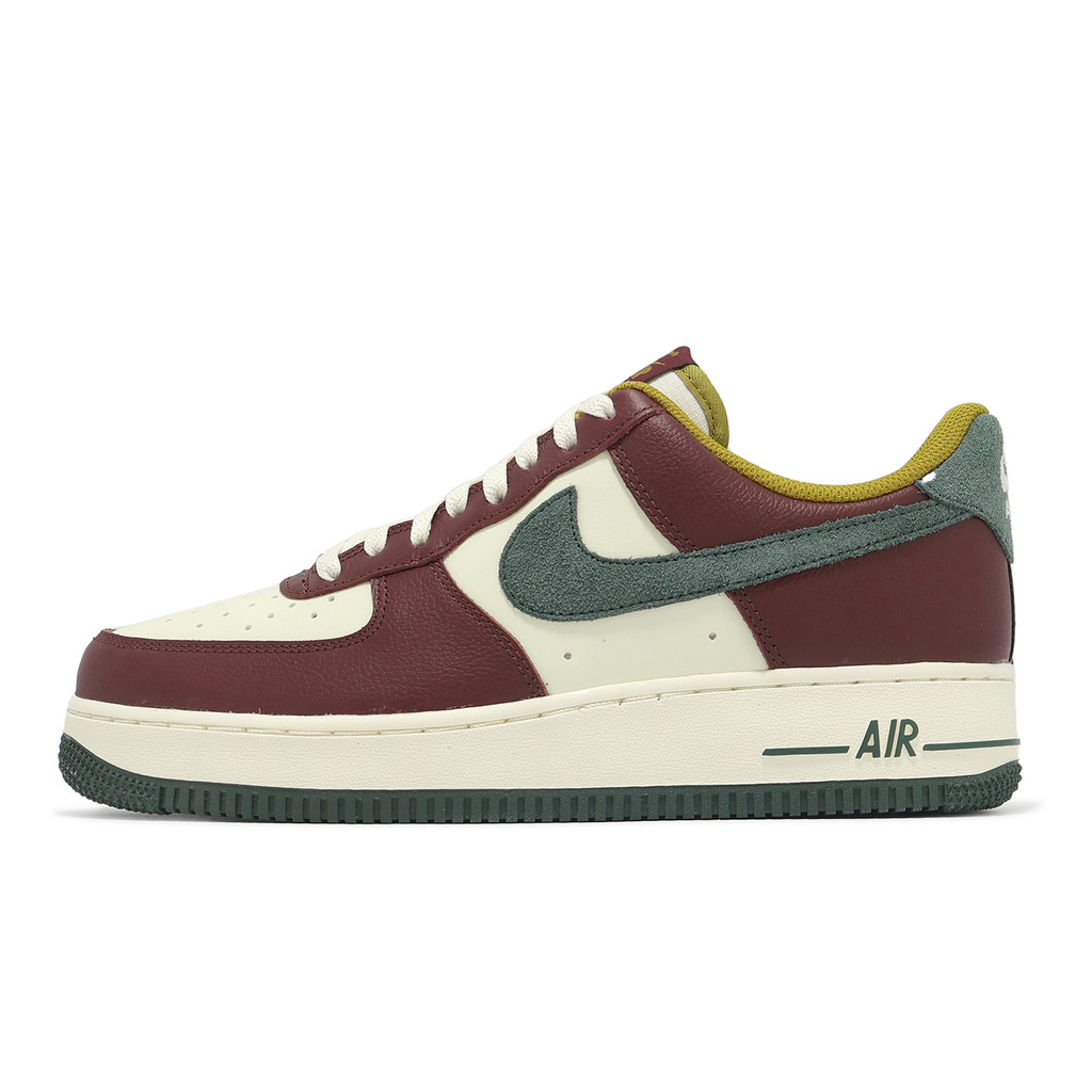 Nike 休閒鞋 Air Force 1 07 LV8 男鞋 米白 酒紅 AF1 復古 [ACS] HQ3612-113
