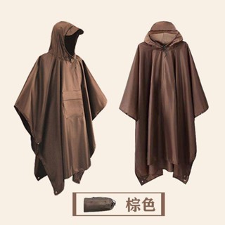 🛫【臺灣出貨】🛫戶外雨披成人斗篷徒步露營雨衣登山釣魚防雨三合一防水天幕多功能