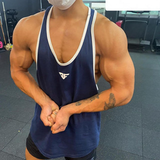圓仔花INS潮夏季t29寬鬆無袖黑色坎肩跑步擼鐵上衣運動健身衣服訓練背心男