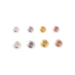 宏雲hongyun-ls-（1pcs）- 14k包金保色矽膠銅珠 調節珠矽膠定位算盤珠項鍊手鍊耳飾隔珠材料