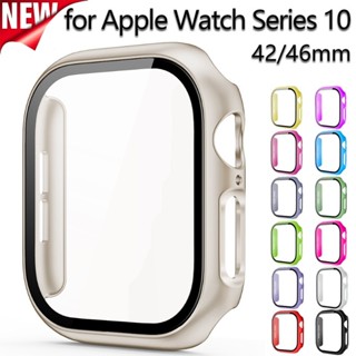 Apple Watch 鋼化玻璃+保護套 42mm 46mm 44mm 40mm PC 保險槓螢幕保護殼 IWatch