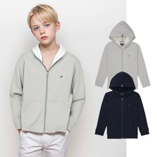 Tommy Hilfiger 青年款 素面 刺繡小LOGO 連帽外套 內裡毛巾布