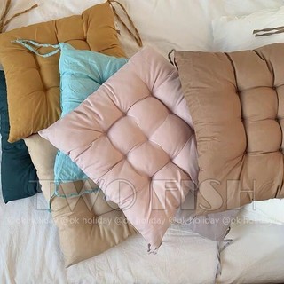 坐墊🔥ins簡約純色坐墊椅子靠墊靠墊鼕天四季款學生座墊柔軟辦公墊子