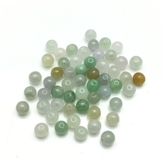 宏雲Hongyun-jf-(5pcs)- DIY散珠玉器緬甸翡翠A貨彩色圓珠5-5.5mm項鍊珠玉配珠子廠家批發