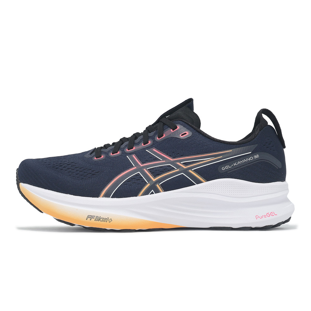Asics 慢跑鞋 GEL-Kayano 32 2E 寬楦 男鞋 藍黑 支撐 亞瑟士 [ACS] 1011C051400
