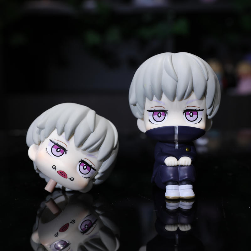 狗卷 咒術迴戰  lookup狗卷棘雙頭替換 狗卷咒術回戰公仔 狗卷擺件公仔手辦 可愛生日禮物 動漫咒術回戰卷