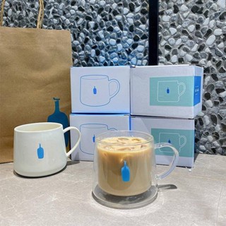 日本BLUE BOTTLE藍瓶子送禮雙層耐熱玻璃杯咖啡杯冷飲馬克杯子ins