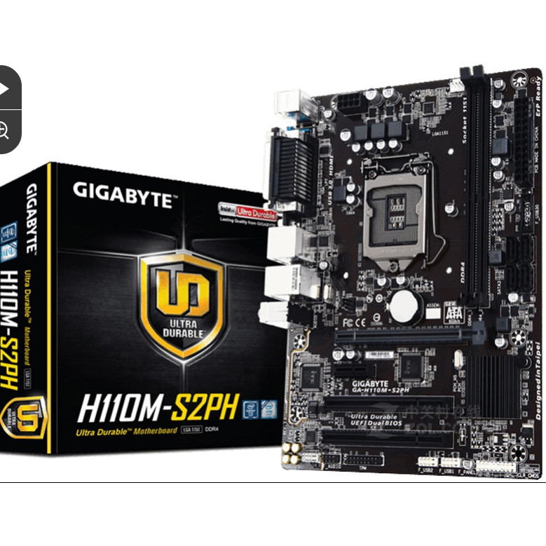 【現貨 優選 三年保固】盒裝全新Gigabyte/技嘉H110M-S2PH臺式機H110主板1151帶PCI HDMI