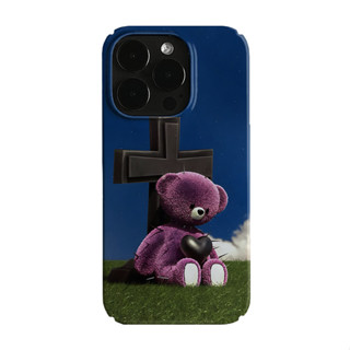 十字架小熊藝術小眾適用高階感卡通iPhone14pro+蘋果15promax菲林手機殼新款13/12VIVO90